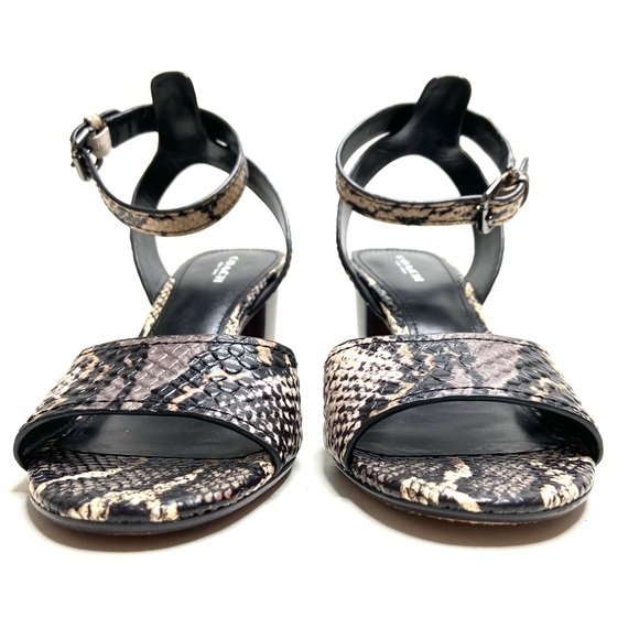 COACH “Pipher” Leather Ankle Strap Block Heel Sandal - Picture 16 of 16